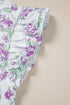 Floral Ruffle Detail High Neck Woven Blouse