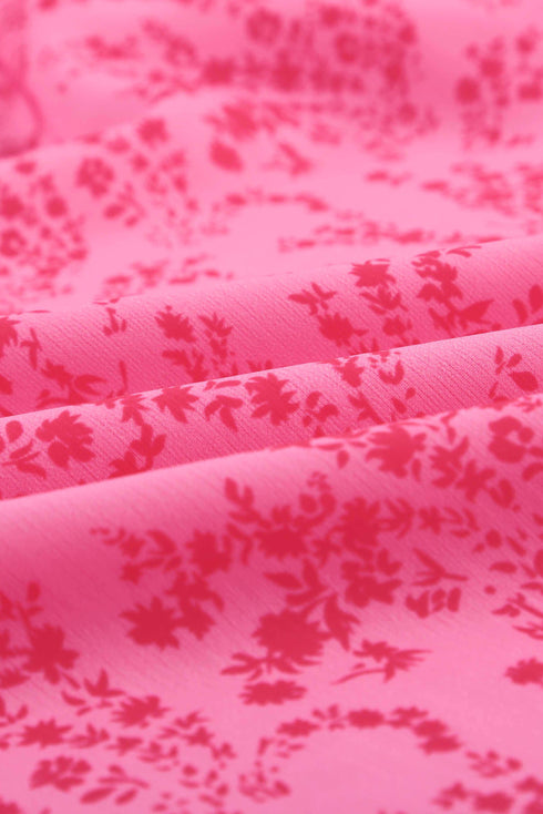 Floral Ruffle Short Sleeve Tee