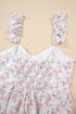 Floral Ruffle Strap Peplum Bustier Top