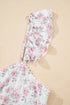 Floral Ruffle Strap Peplum Bustier Top