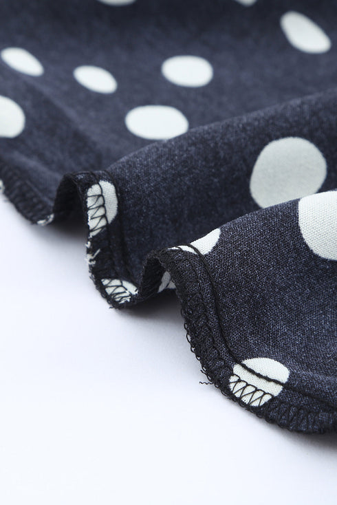 Floral Scalloped V Neck Short Sleeves Top