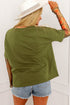 Floral Sheer Sleeve Mixed Media Round Neck Top