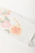 Floral Sheer Sleeve Mixed Media Round Neck Top
