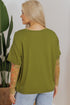 Floral Sheer Sleeve Mixed Media Round Neck Top
