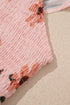Floral Smocked High Waist Ruffle Hem Maxi Dress