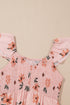 Floral Smocked High Waist Ruffle Hem Maxi Dress
