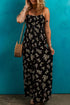 Floral Smocked Tied Empire Waist Maxi Dress