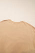 Floral Star Patchwork Cotton Blend Three Quarter Sleeve Top