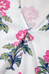 Floral Stripe Mixed Print Knot Front V Neck Blouse