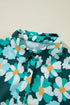 Floral Tiered Button Front Mini Shirt Dress