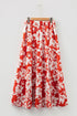 Floral Western Cowgirl High Split Maxi Skirt