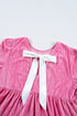 Flounce Sleeve Tie Ruffled Velvet Mini Dress