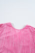 Flounce Sleeve Tie Ruffled Velvet Mini Dress