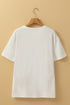 Flower Market Botanical Graphic Print Short Sleeve Cotton Tee