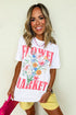 Flower Market Fresh Botanical Graphic Print Everyday Comfy Tee