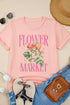 Flower Market Graphic Print Short Sleeve Crewneck Tee