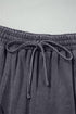 Flower Patch Washed Terry Cropped Wide Leg Pants