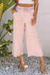 Flower Patch Washed Terry Cropped Wide Leg Pants