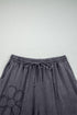 Flower Patch Washed Terry Cropped Wide Leg Pants