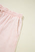 Flower Patch Washed Terry Cropped Wide Leg Pants