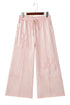 Flower Patch Washed Terry Cropped Wide Leg Pants