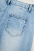 Flower Patched Cropped High Waist Denim Jeans