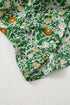 Flower Print Flutter Sleeve V Neck Sashed Ruffled Mini Dress