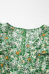 Flower Print Flutter Sleeve V Neck Sashed Ruffled Mini Dress