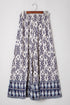 Flowy Bohemian Pattern Print High Waisted Wide Leg Pants