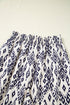 Flowy Bohemian Pattern Print High Waisted Wide Leg Pants