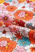 Flowy Floral Print Collared Tiered Midi Dress