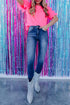 Flutter Sleeve Round Neck Relaxed Fit Woven Top