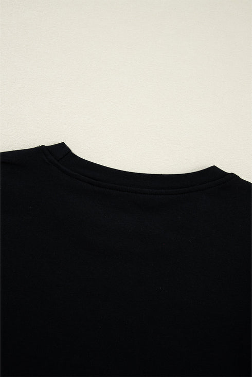 Flutter Sleeve Round Neck Relaxed Fit Woven Top