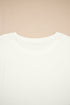 Flutter Sleeve Round Neck Relaxed Fit Woven Top