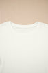Flutter Sleeve Round Neck Relaxed Fit Woven Top