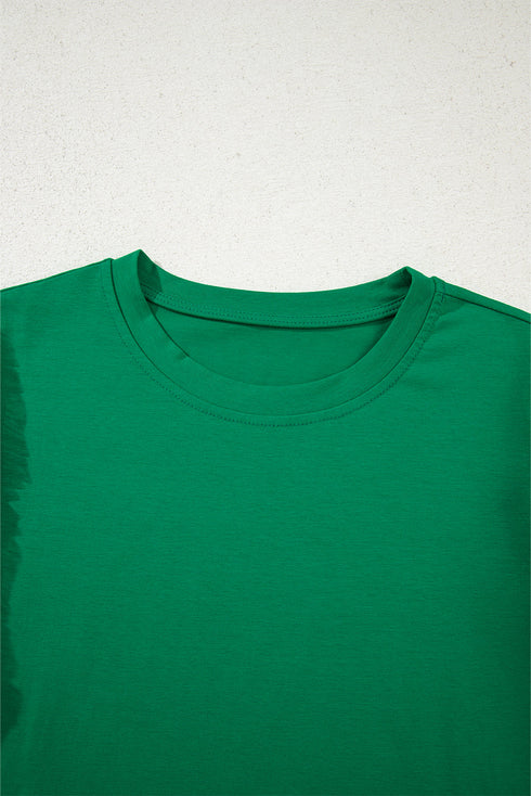 Flutter Sleeve Round Neck Relaxed Fit Woven Top