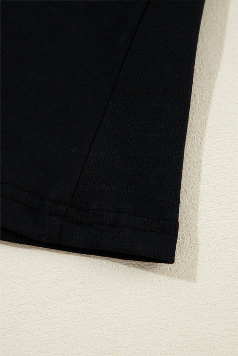 Flutter Sleeve Round Neck Relaxed Fit Woven Top