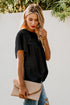 Flutter Sleeves Sheer Textured Babydoll Top