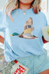 Flying Mallard Print Western Outdoor Casual Graphic Tee