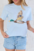Flying Mallard Print Western Outdoor Casual Graphic Tee