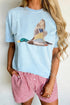 Flying Mallard Print Western Outdoor Casual Graphic Tee
