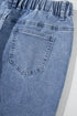 Foiled Star Patchwork Western Wide Leg Loose Jeans