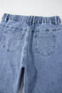 Foiled Star Patchwork Western Wide Leg Loose Jeans