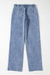 Foiled Star Patchwork Western Wide Leg Loose Jeans