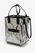 Foldable Woven Rolling Grocery Utility Shopping Tote Bag
