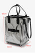 Foldable Woven Rolling Grocery Utility Shopping Tote Bag