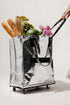 Foldable Woven Rolling Grocery Utility Shopping Tote Bag