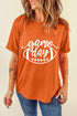 Football Print Graphic Short Sleeve Crew Neck Tee