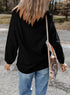 Football Script Graphic Corded Texture Crew Neck Sweatshirt