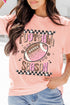 Football Season Graphic Print Short Sleeve Relaxed Shirt